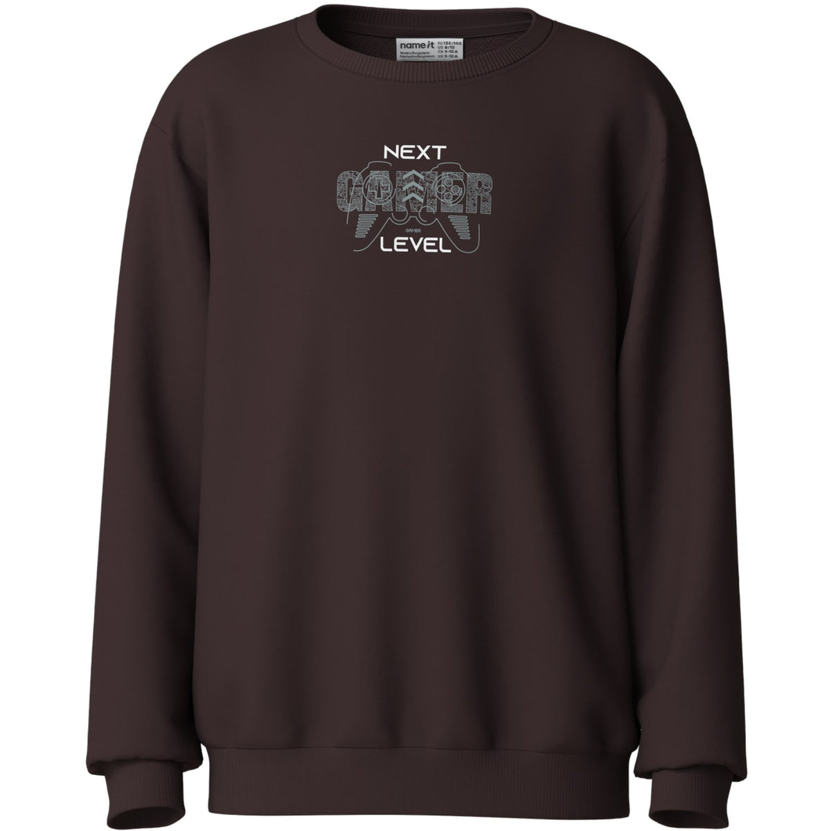 Name It Chocolate Plum Gamer Nkmvildar Ls Nreg Sweat Bru