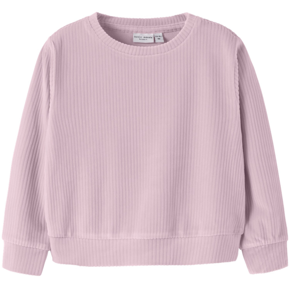 Name It Mauve Shadows Nmfveloa Ls Fløyel Kort Topp