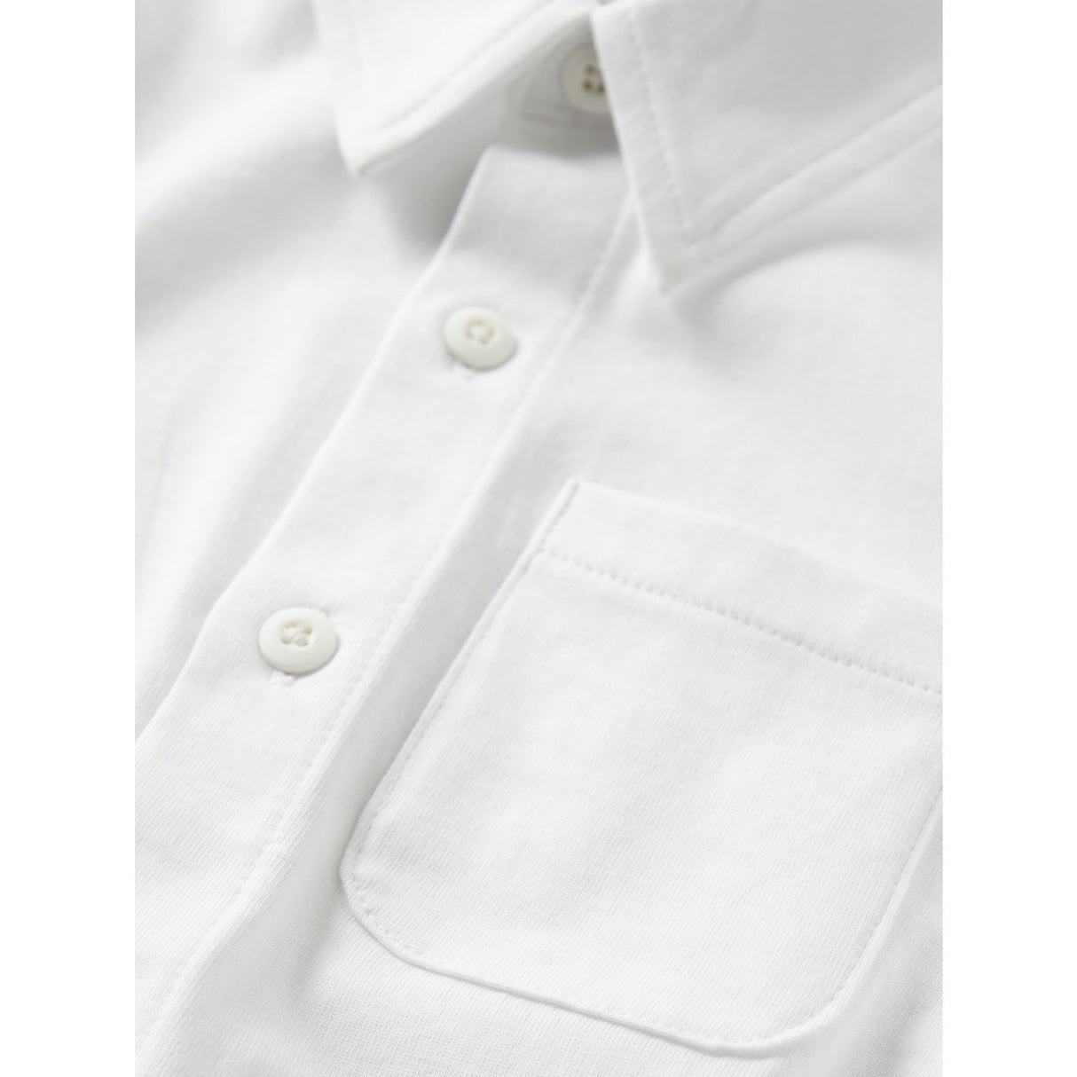 Name It Bright White Nmmronalo Ls Jersey Skjorte