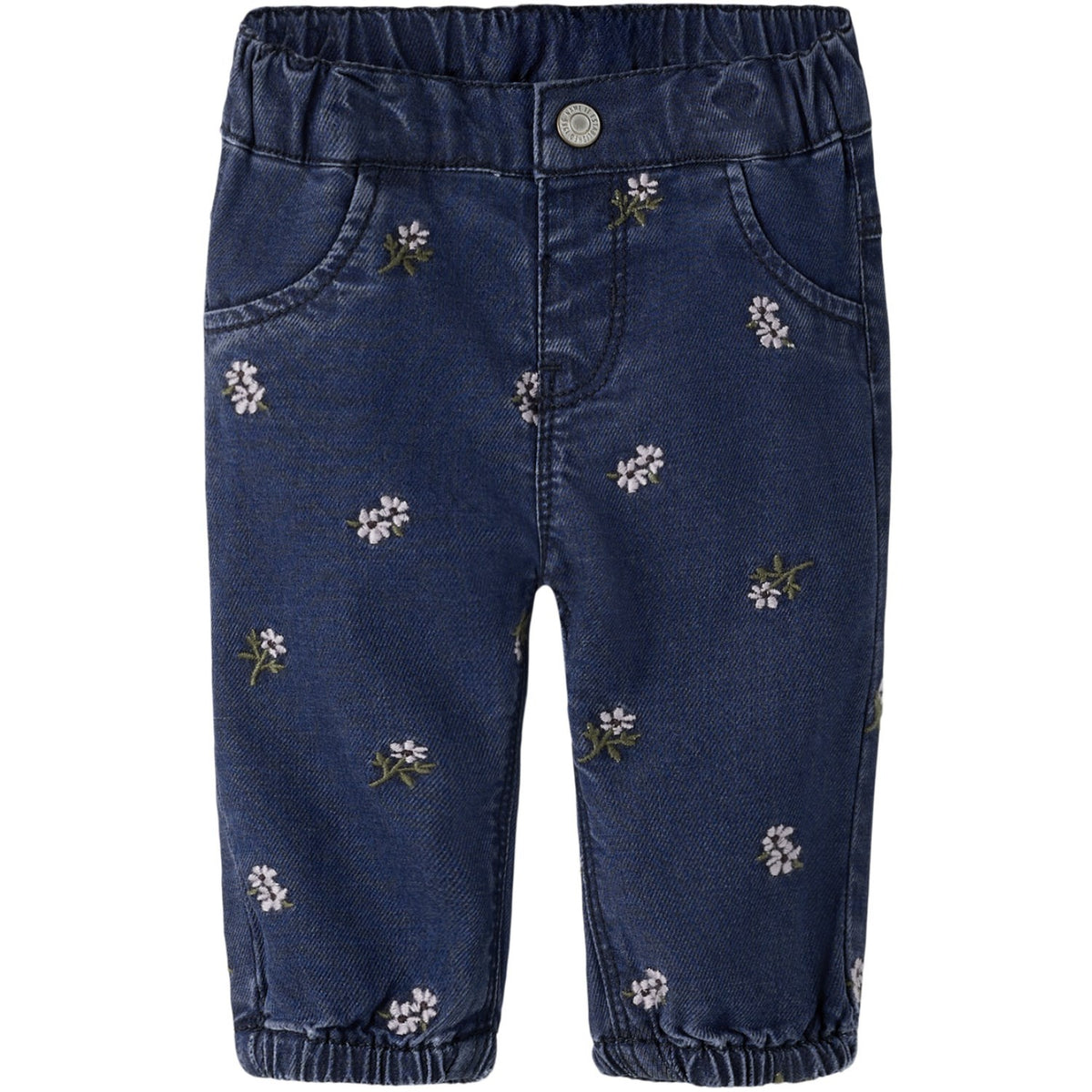 Name It Dark Blue Denim Embroided Nbfrose Mor R Emb Jeans 5321-Yb H