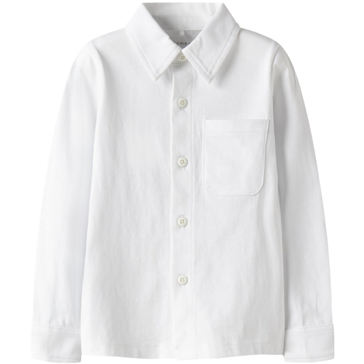 Name It Bright White Nmmronalo Ls Jersey Skjorte