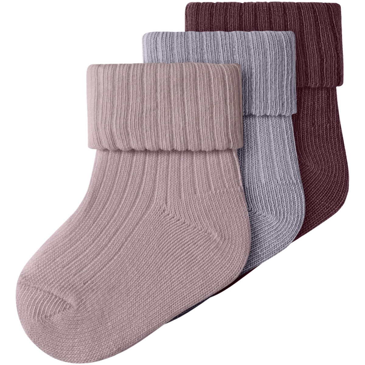 Name It Mauve Shadows Nbfnobba 3-Pakning Strømper