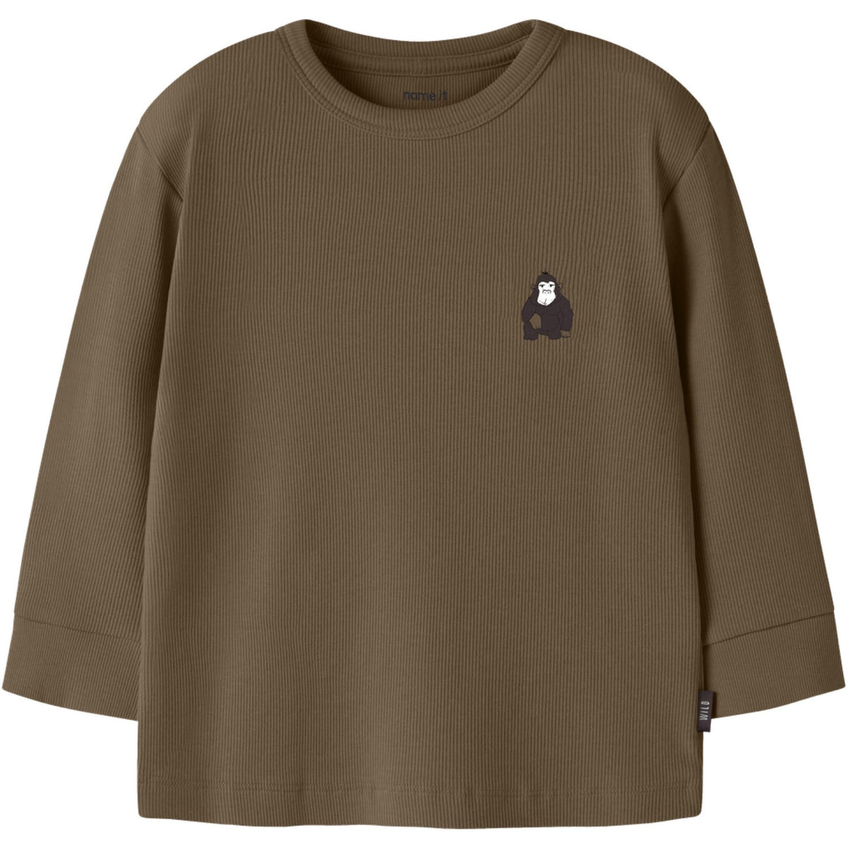Name It Sepia Nmmrasmus Ls Rib Topp Eske