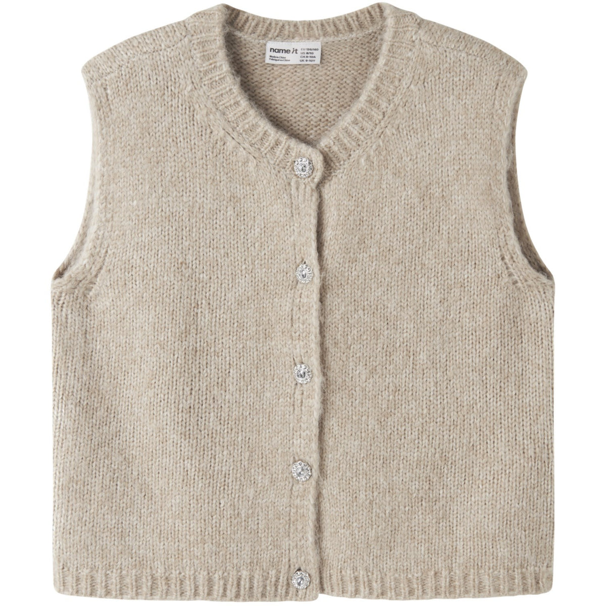 Name It Peyote Melange Nkfreta Strikk Vest