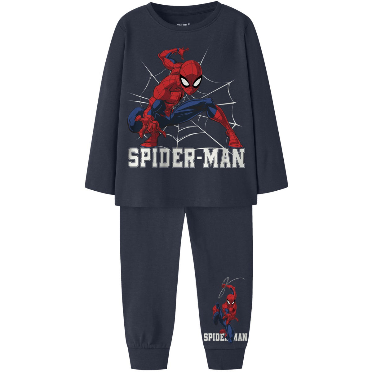 Name It Navy Blazer Nmmmus Spider Nreg Ls Natttøy Mar