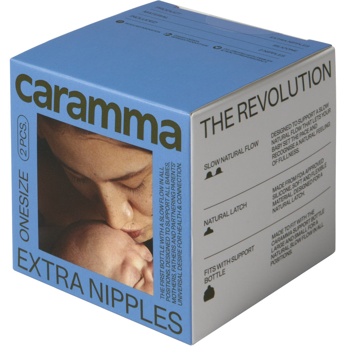 Caramma Nautral Pure Silicone Ekstra Nipples