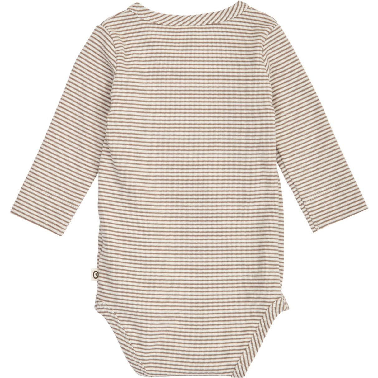 Müsli Balsam Cream/ Walnut Mini Stripe Rib L/S Body