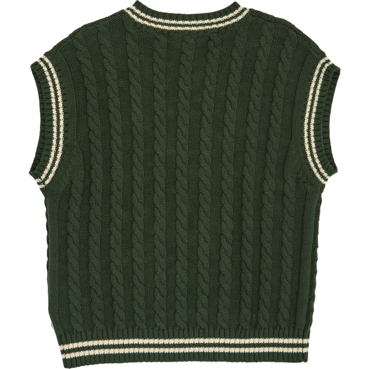 Müsli Forest Green Strikk Cable Vest