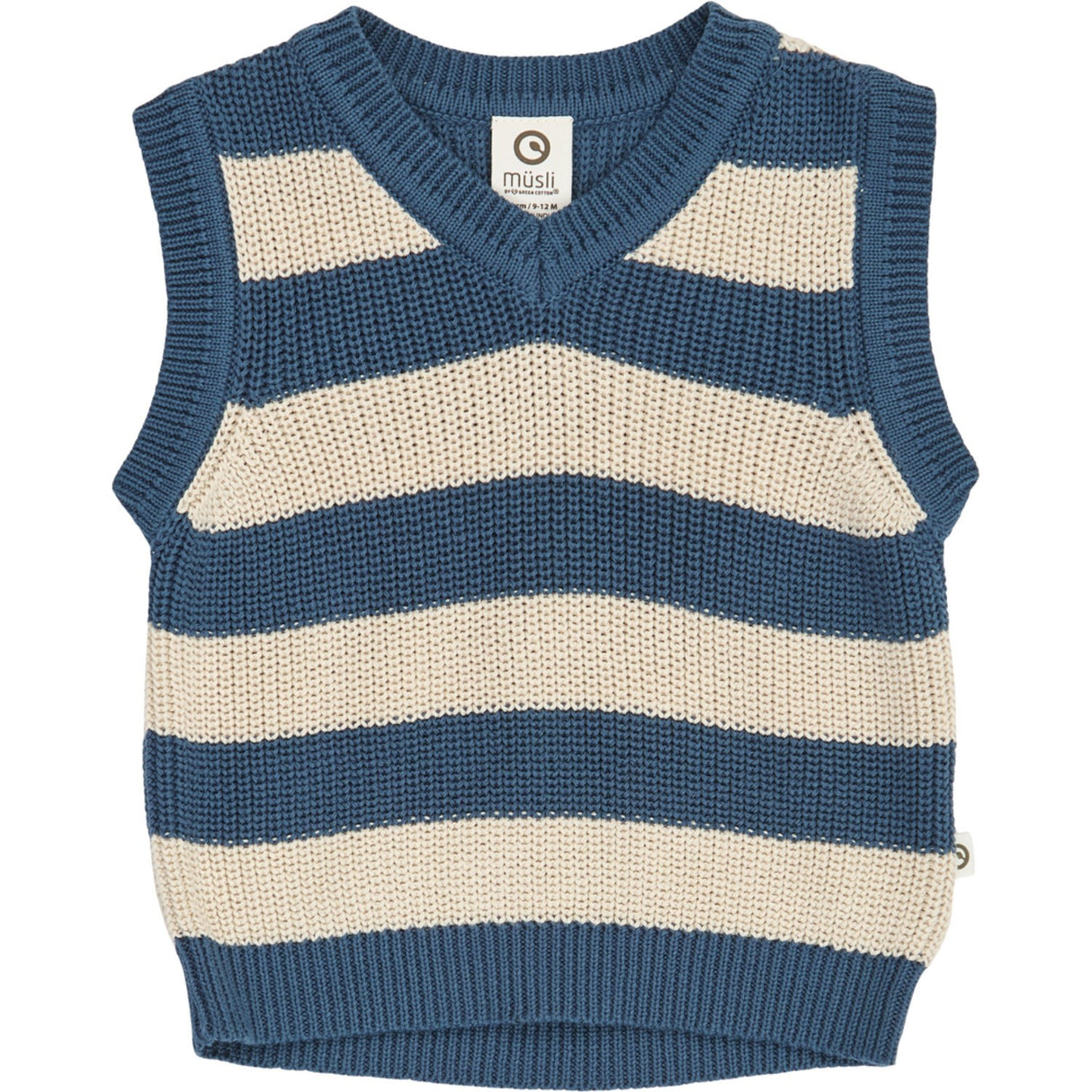 Müsli Navy Strikk Stripe Vest Baby