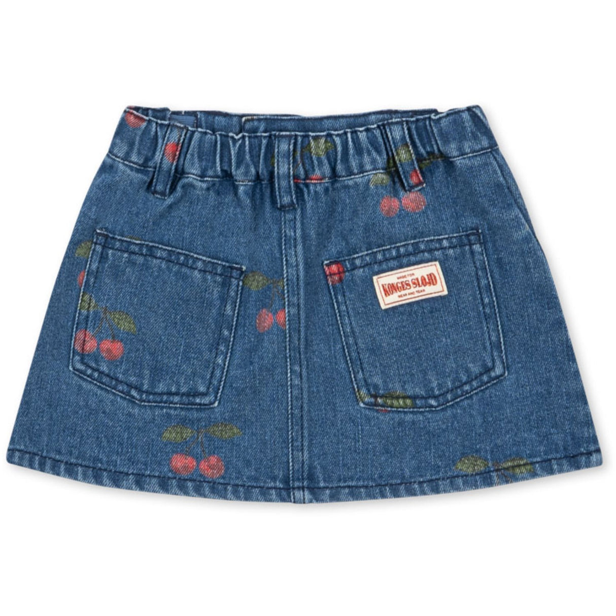 Konges Sløjd Ma Grande Cerise Denim Magot Printed Skjørt Gots