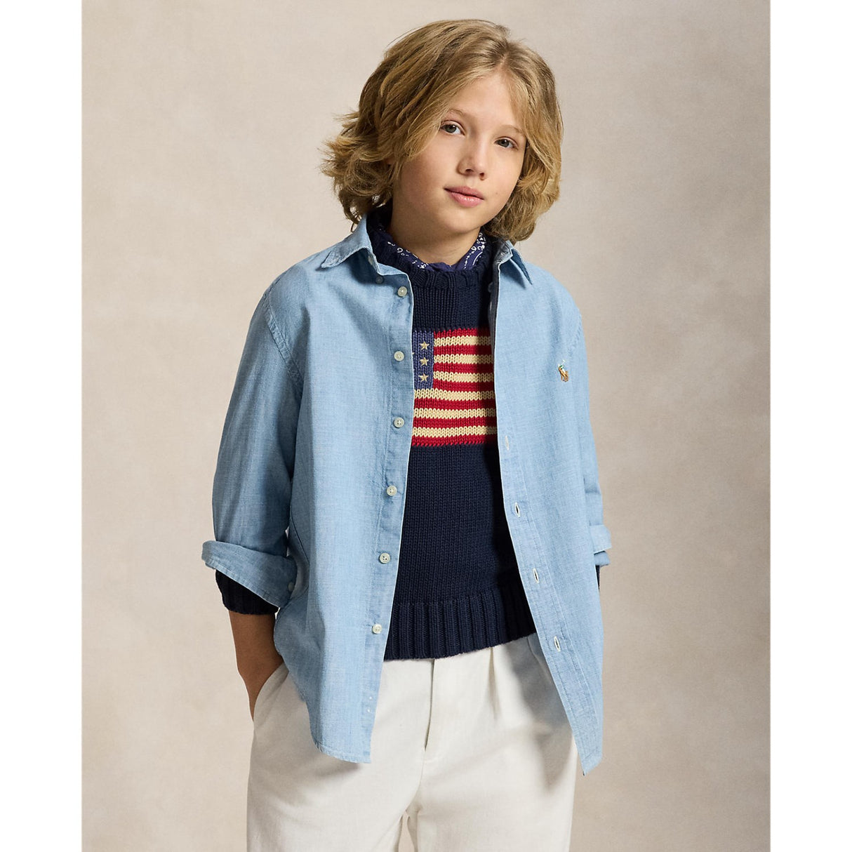 Polo Ralph Lauren Lt Blue Sport Skjorte