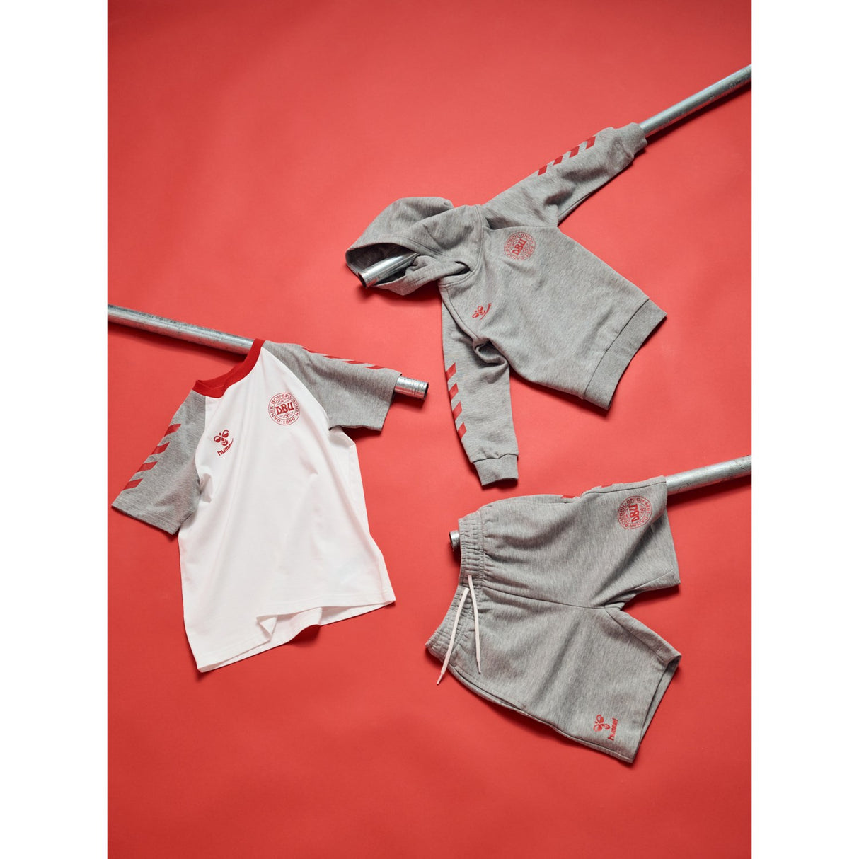 Hummel Grey Melange Jr Reg Dbu Hettegenser