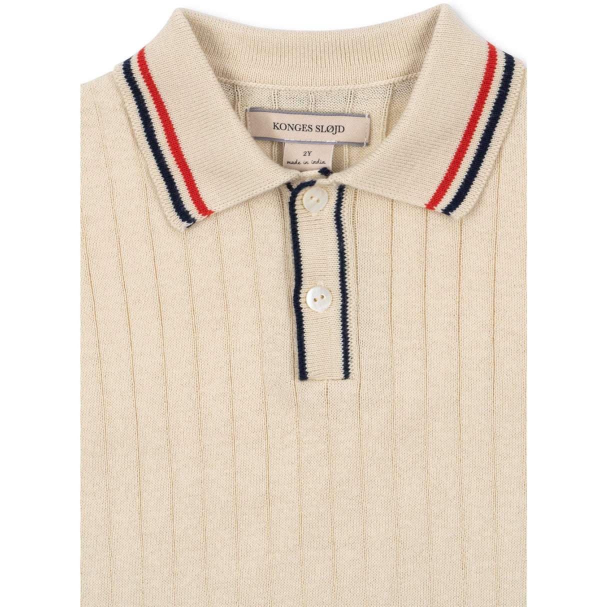 Konges Sløjd Almond Milk Mio Strikk Polo Gots