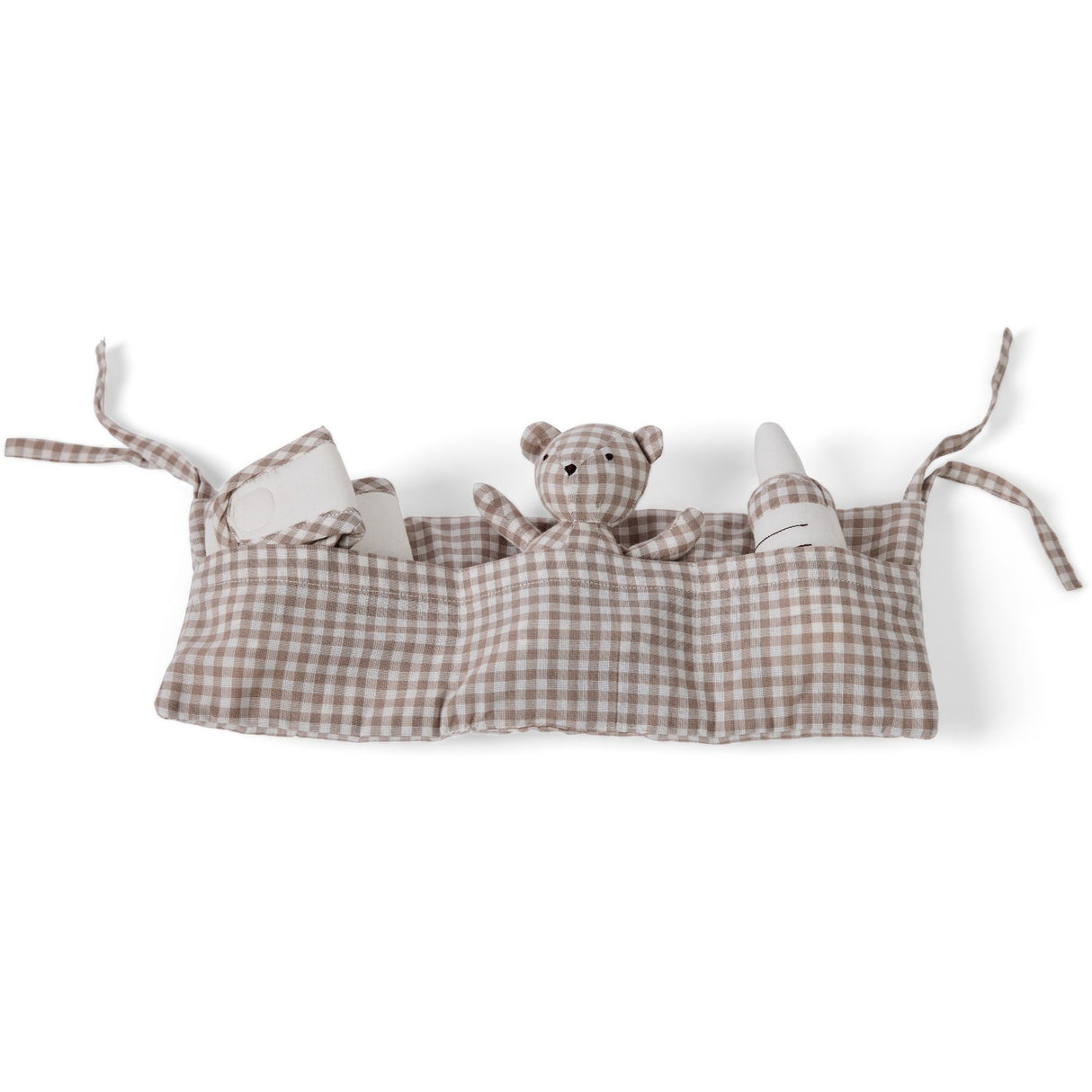 Smallstuff Delicate Nature Gingham Oppbevaring Med Accessories Til Dukkeseng