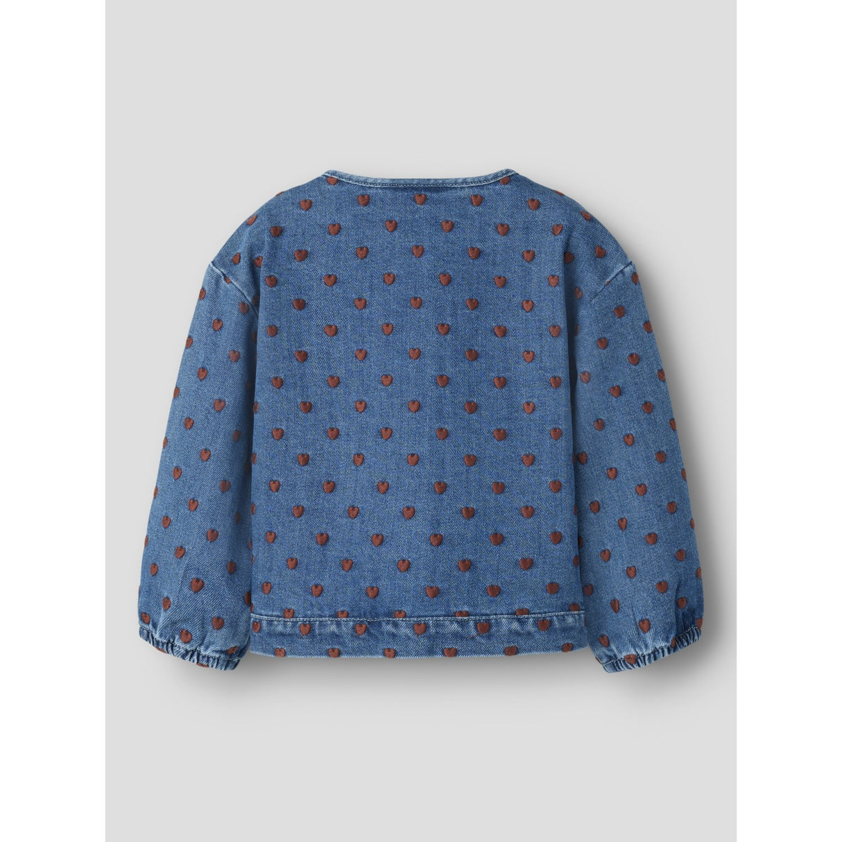 Lil'Atelier Dark Blue Denim Hearts Nmfliva Lea Ls Dnm Jakke 2001-Se Lil