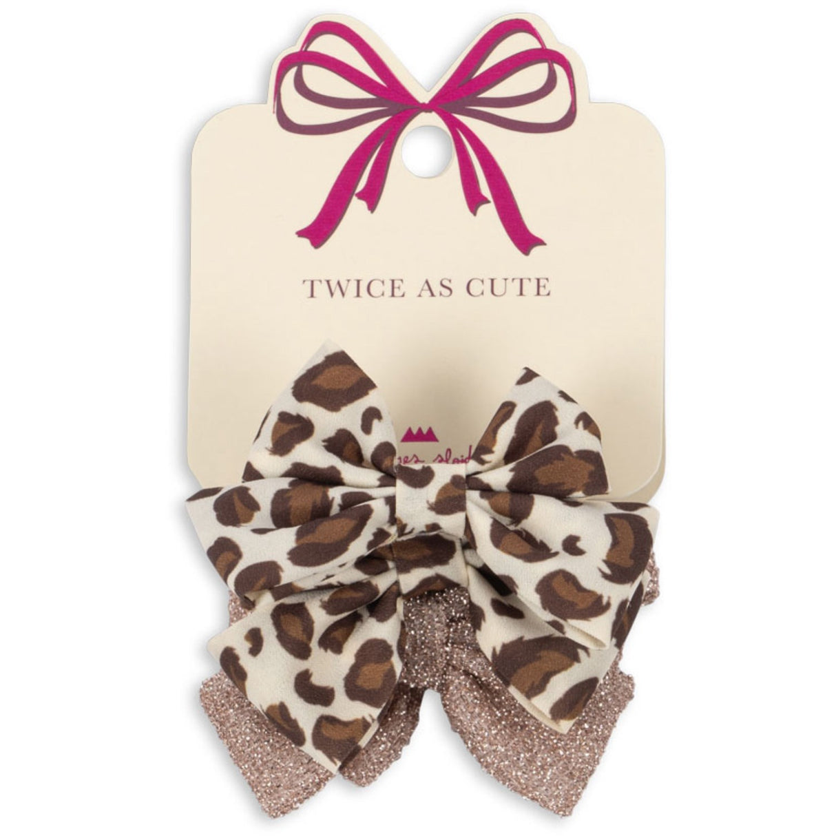 Konges Sløjd Leo/Rose 4 Pakke Bue Hair Elastic