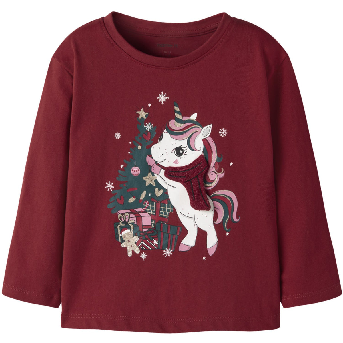 Name It Red Dahlia Nmfrepoler Ls Nreg Topp Eske