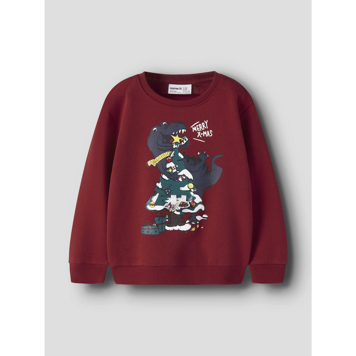 Name It Red Dahlia Nmmrane Ls Nreg Sweat Bru