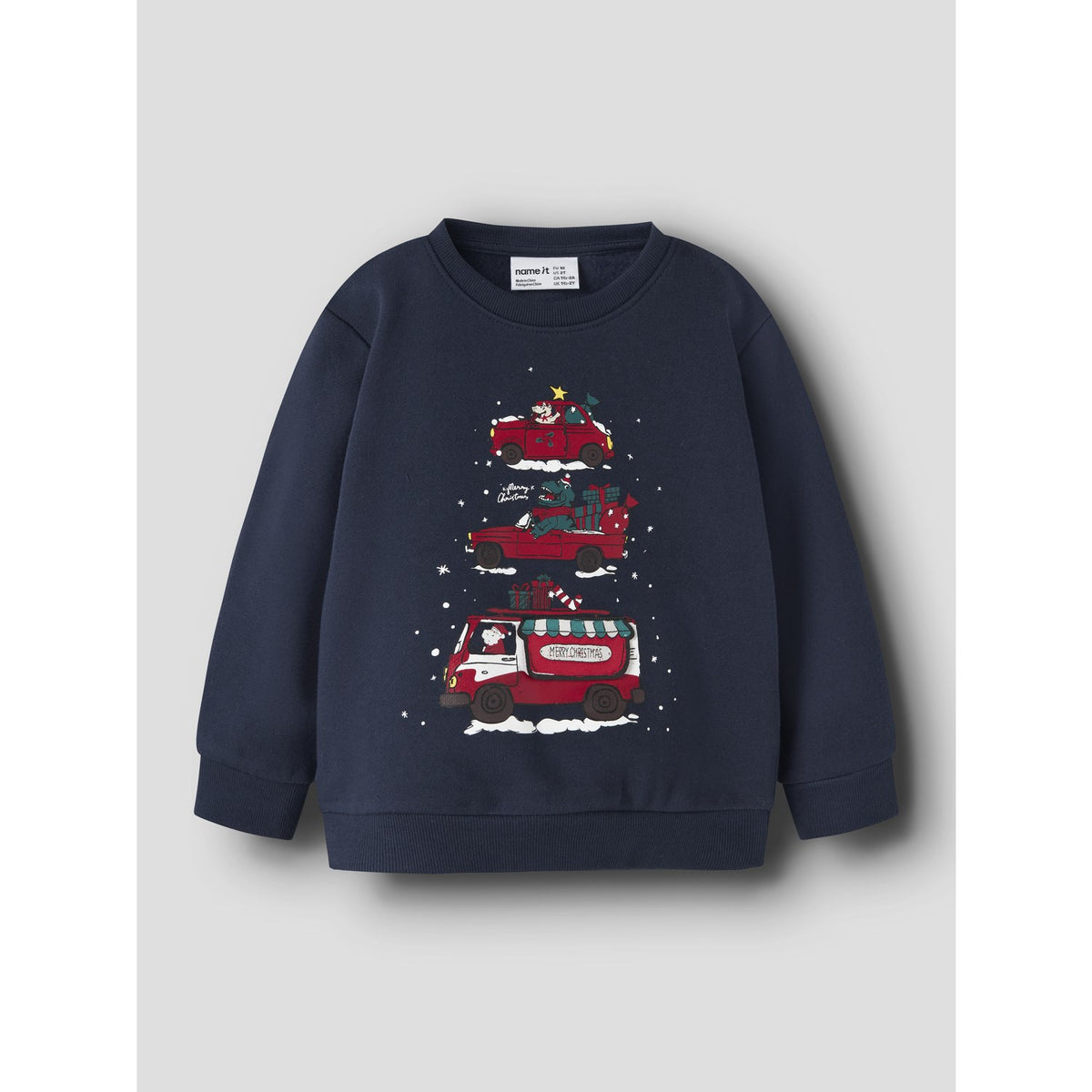 Name It Navy Blazer Nmmrane Ls Nreg Sweat Bru
