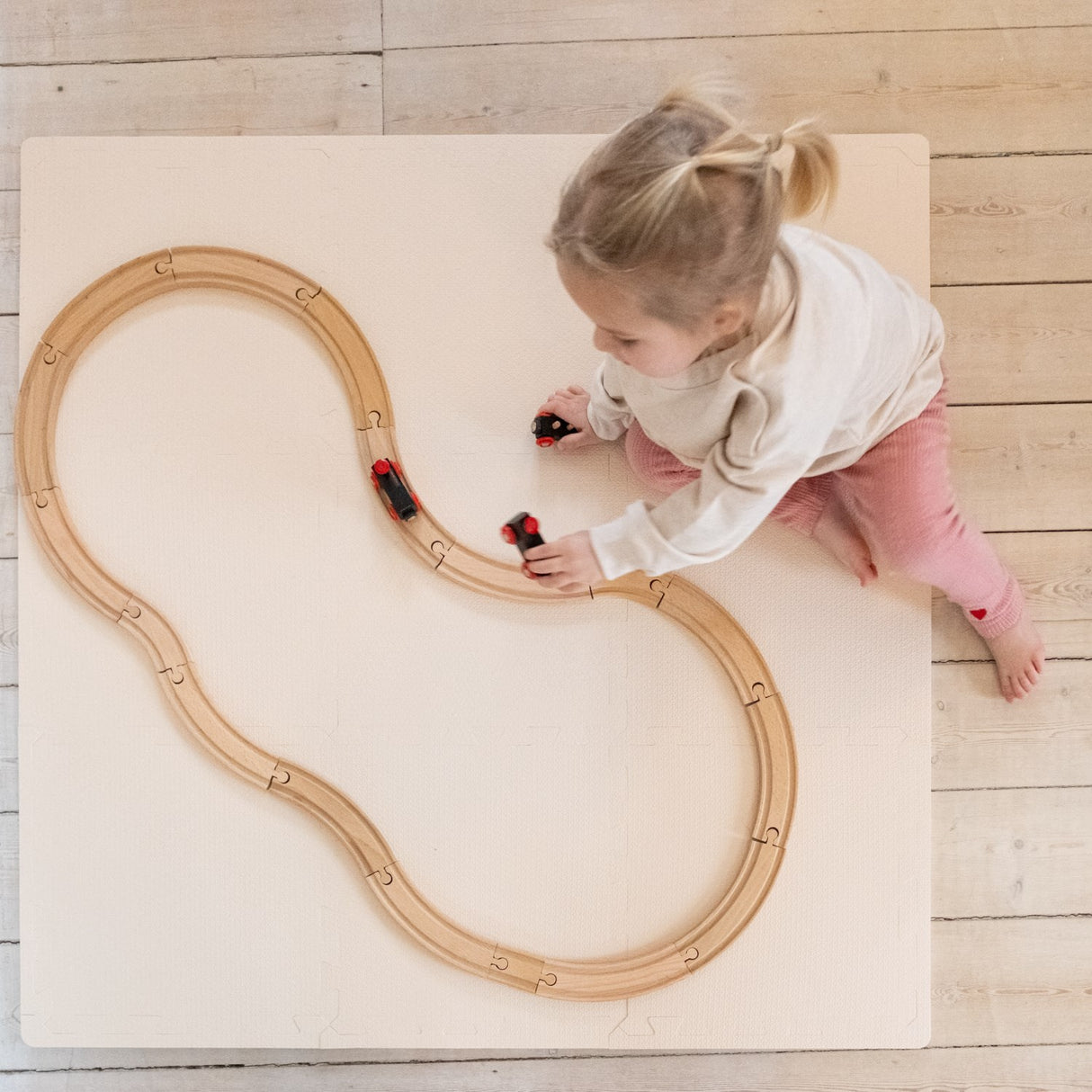 That's Mine Classic Beige Alva Foam Play Mat Square