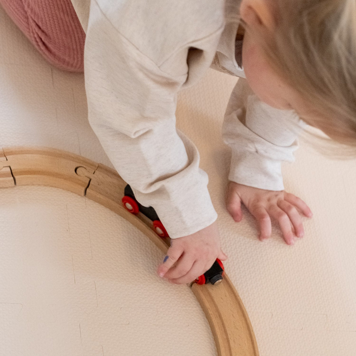 That's Mine Classic Beige Alva Foam Play Mat Square