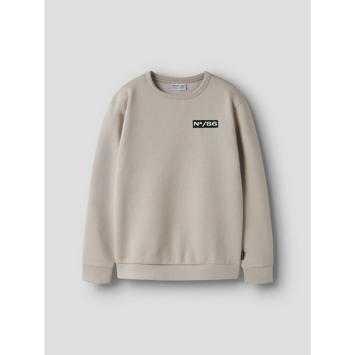 Name It Island Fossil Nkmrair Ls Nreg Sweat Bru Eske