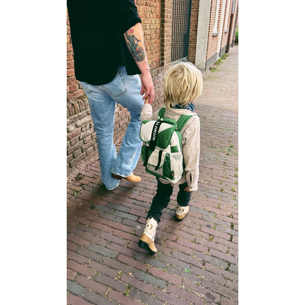Wildride Rygsekk Green Graphic Recycled - Kids