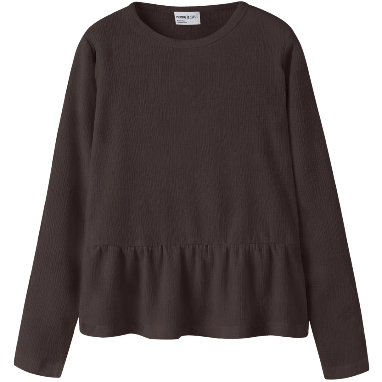 Name It Chocolate Plum Nkfnamsa Ls Topp