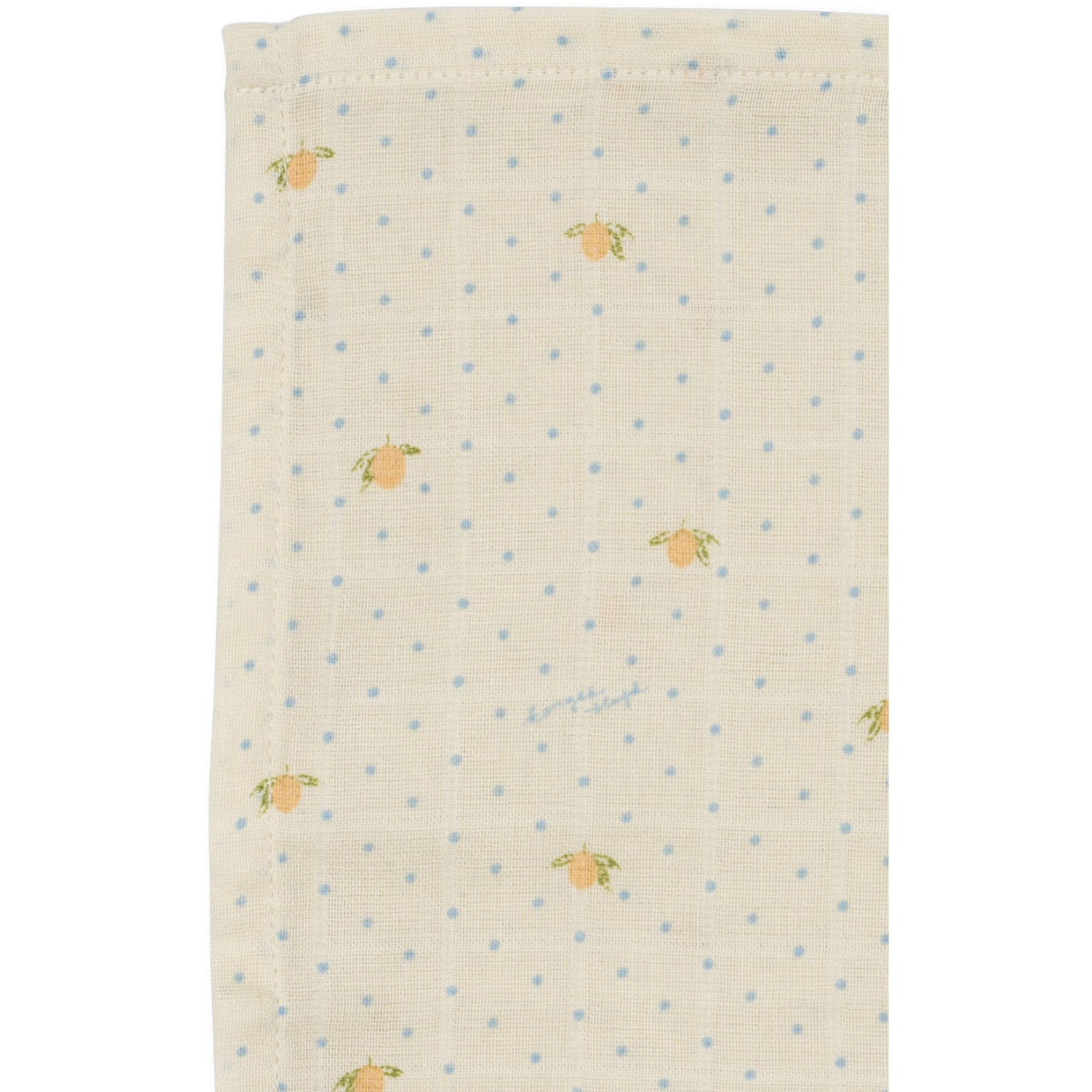 Konges Sløjd Lemon Dot 3 Pakke Muslin Cloth Gots