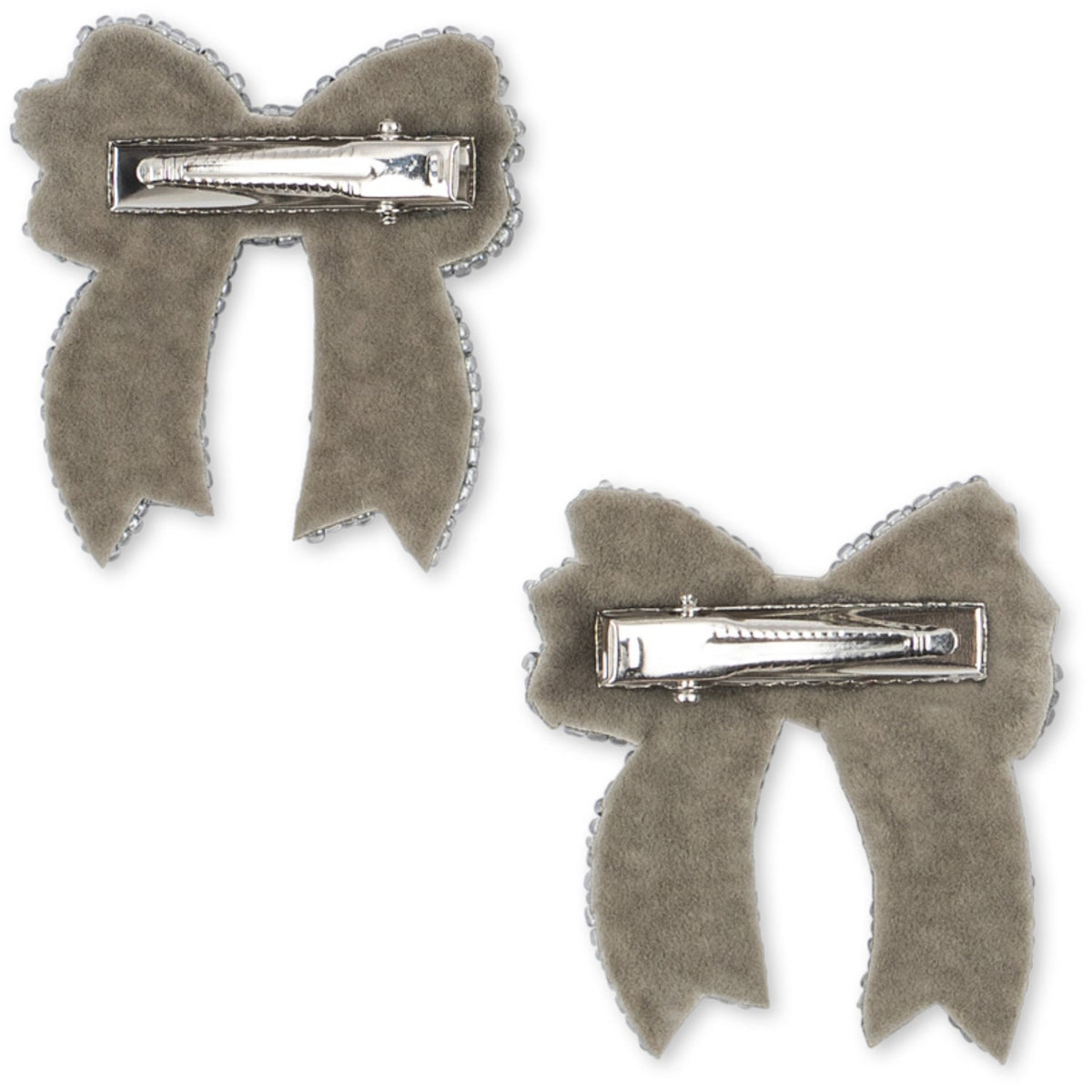 Konges Sløjd Silver 2 Pakke Paljet Bue Hair Clip