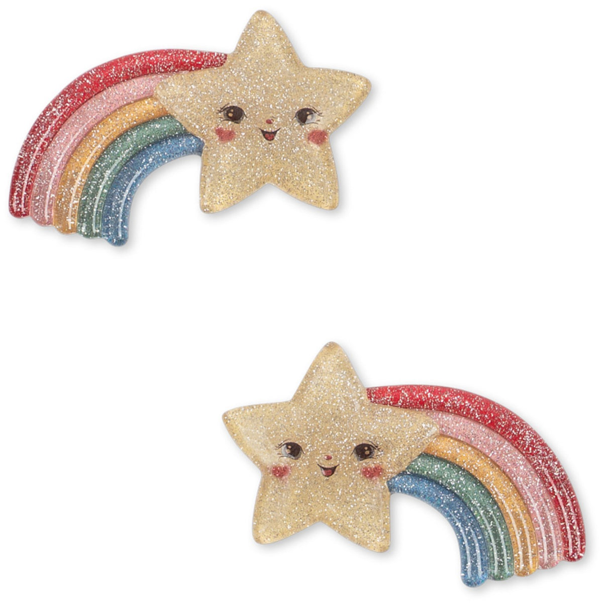 Konges Sløjd Multi 2 Pakke Rainbow Star Hair Clip