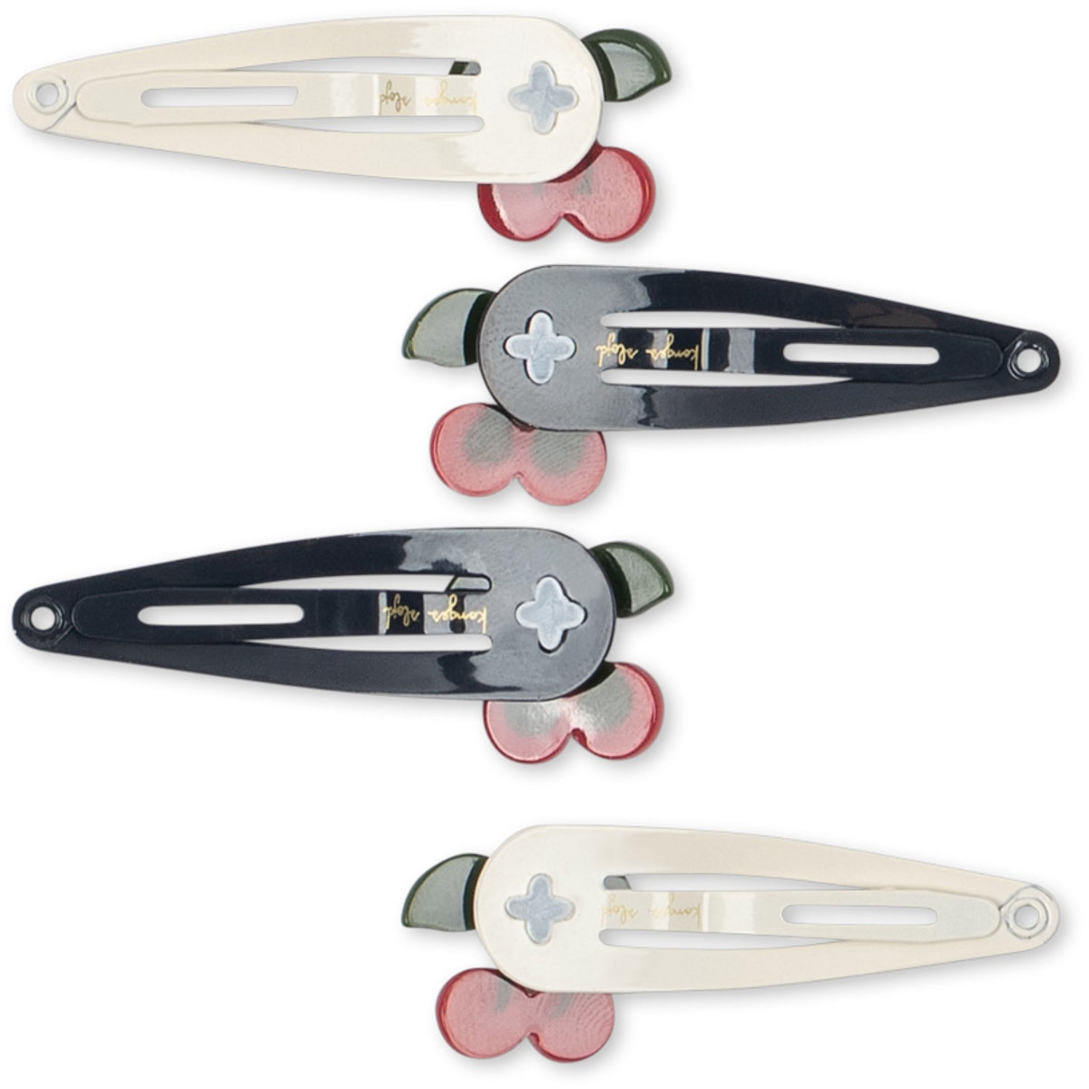 Konges Sløjd Multi 4 Pakke Cherry Dot Hair Clip