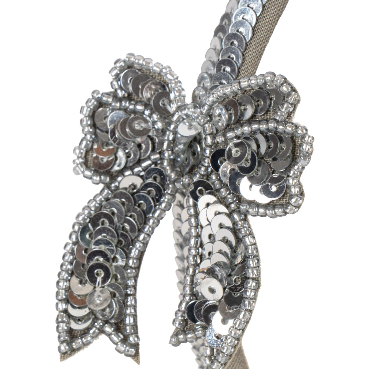 Konges Sløjd Silver Paljet Bue Hairbrace