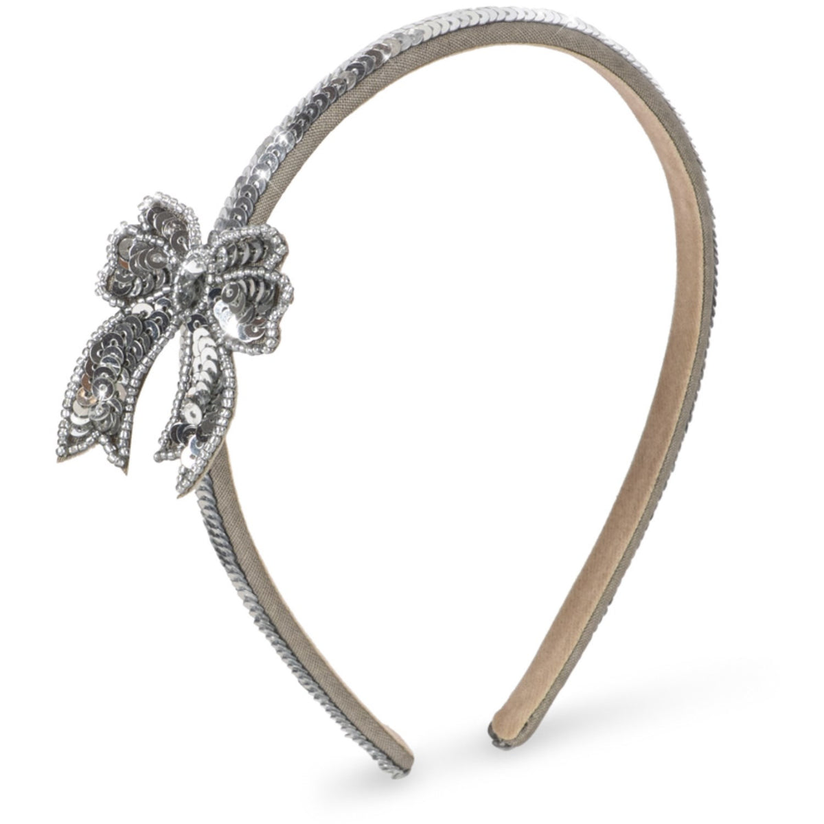 Konges Sløjd Silver Paljet Bue Hairbrace