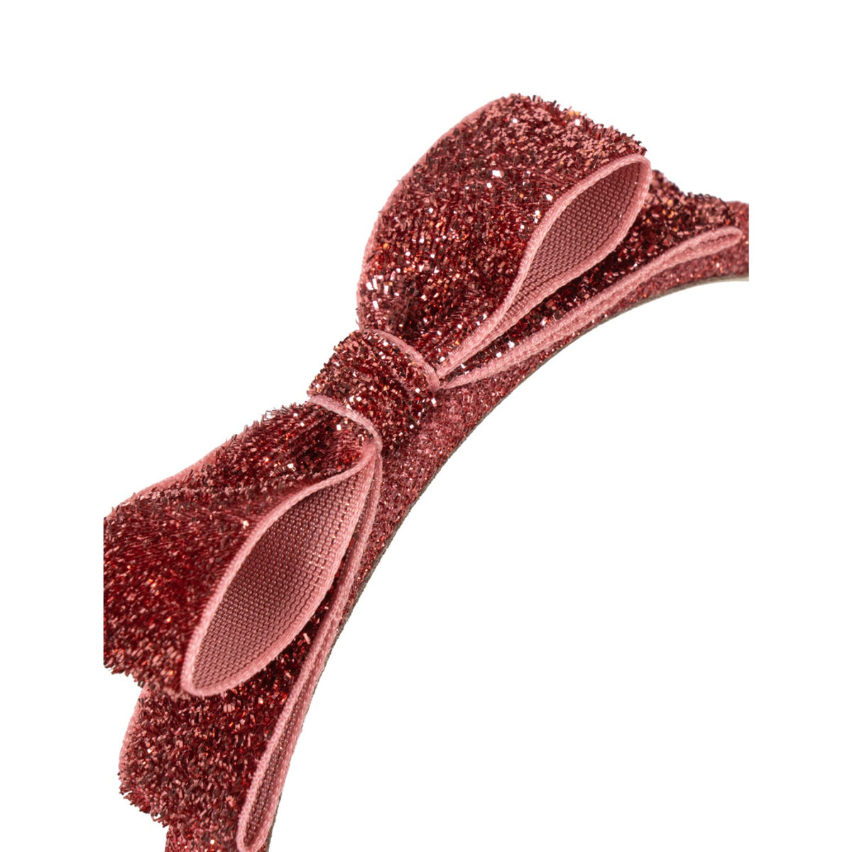 Konges Sløjd Rose Glitter Fløyel Bue Hairbrace