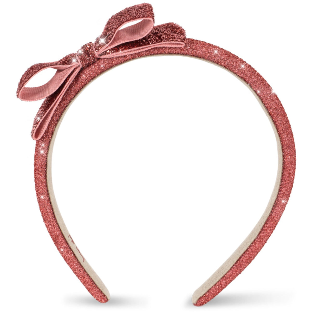 Konges Sløjd Rose Glitter Fløyel Bue Hairbrace