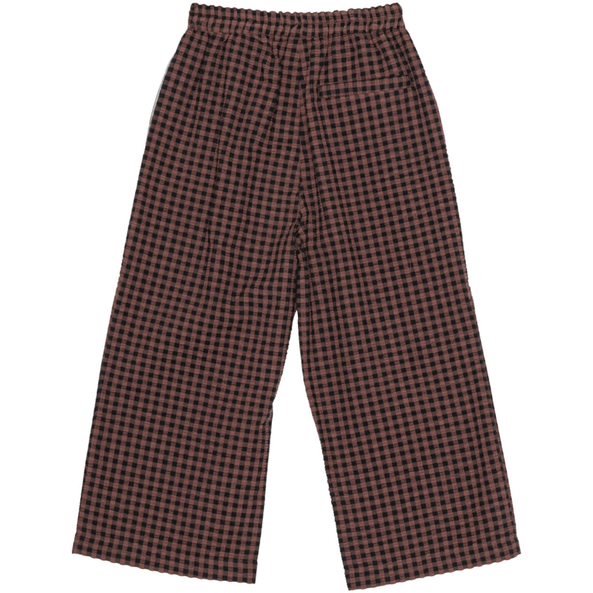 brunobruno nation Marron Plum Check Francis Seersucker Bukser