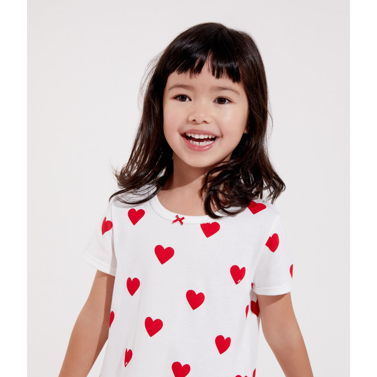 Petit Bateau MARSHMALLOW/TERKUIT Kort Ermer Kjole