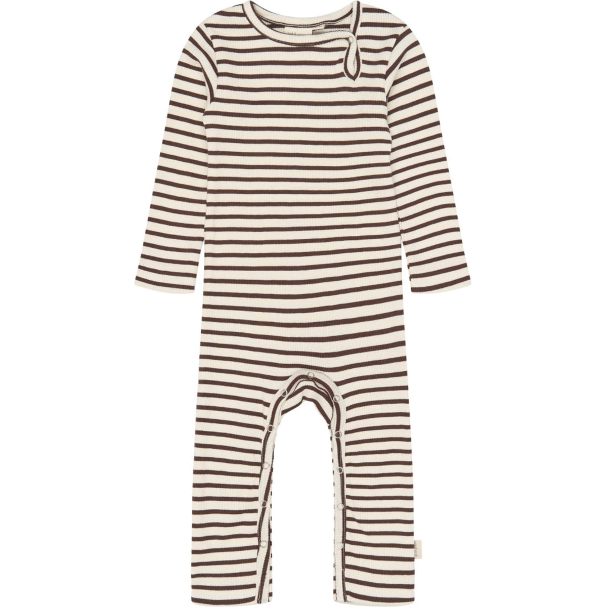 Petit Piao Chestnut Striped Ppsky L_S Buksedrakt