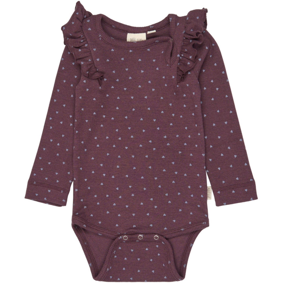Petit Piao Huckleberry Heart Aop Ppsonja L_S Body