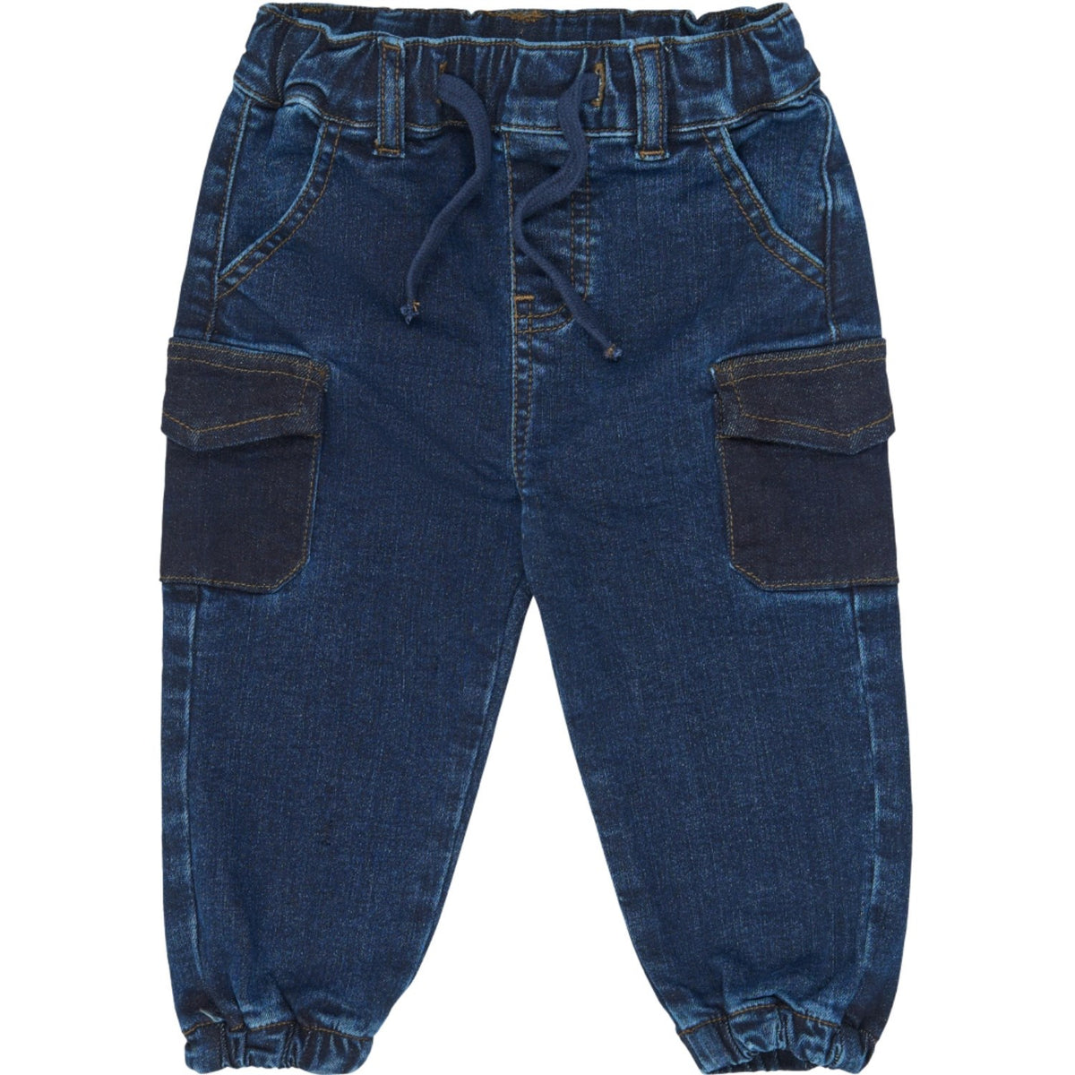 Petit Piao Blue Denim Ppgelm Denim Bukser