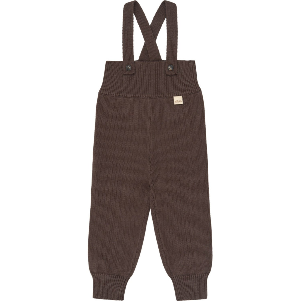 Petit Piao Chestnut Ppdag Højt Stropp Strikk Bukser