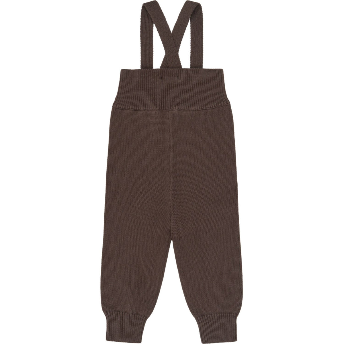 Petit Piao Chestnut Ppdag Højt Stropp Strikk Bukser