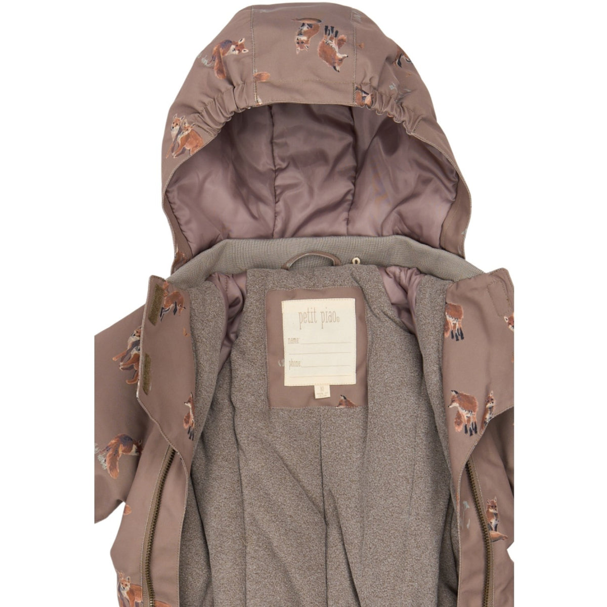 Petit Piao Fossil Fox Aop Ppdard Flydress