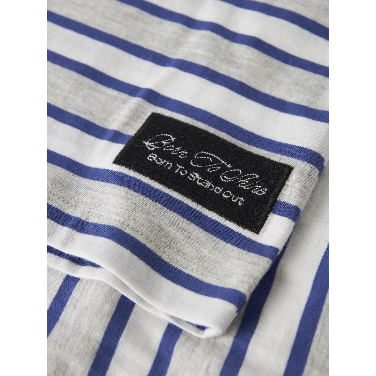 Name It Light Grey Melange Deep Ultramarine Nkmkristian Ss Nreg Topp Pb