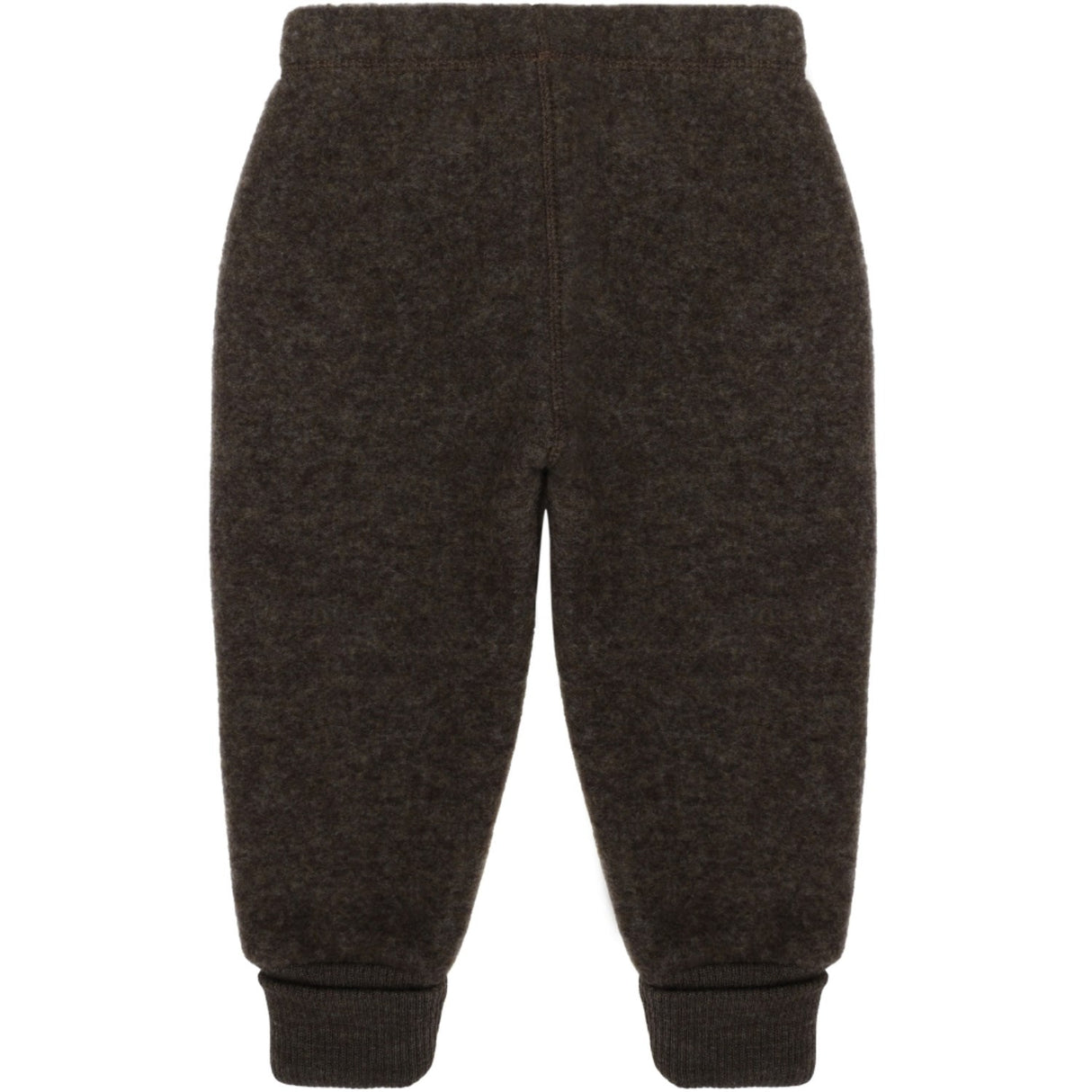 Mikk-Line Dark Brown Melange Ull Bukser