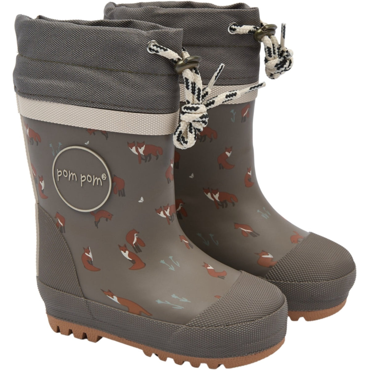 Pom Pom Bungee Cord Fox Aop Brynn Gumboots Thermo Aop