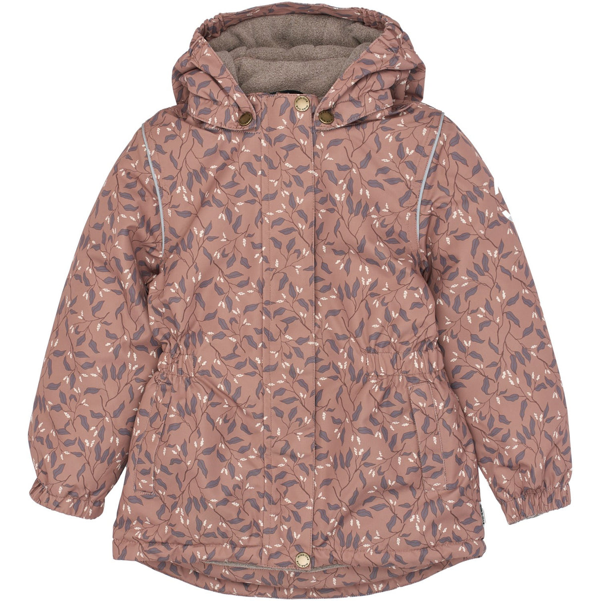 Mikk-Line Leaf AOP Winter Jakke Waist AOP