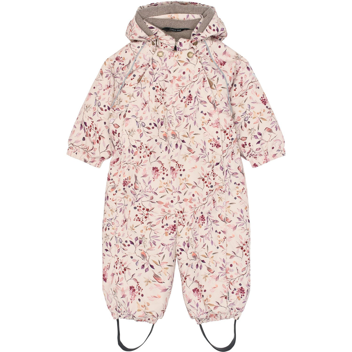Mikk-Line Berries & Birds AOP Polyester Baby Drakt - AOP