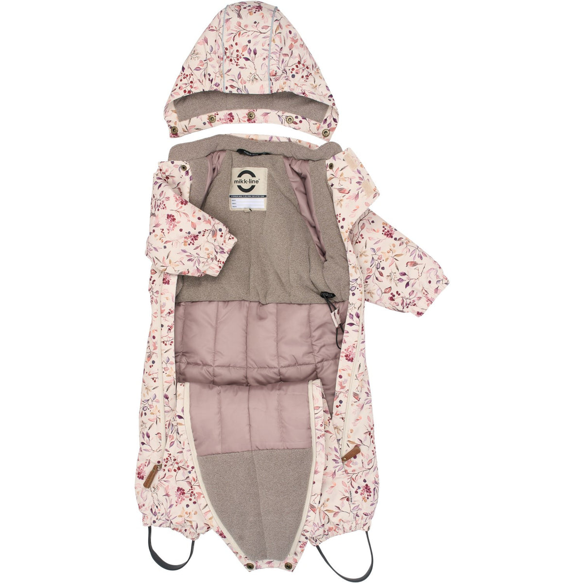 Mikk-Line Berries & Birds AOP Polyester Baby Drakt - AOP